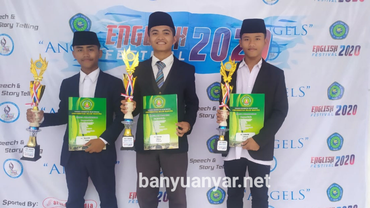 3 Santri Banyuanyar Raih Juara Bahasa Inggris Tingkat Regional Madura.