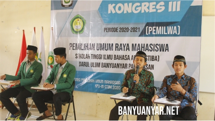 Mahasiswa STIBA Pilih Presma dan Wapresma Baru Pada Kongres III