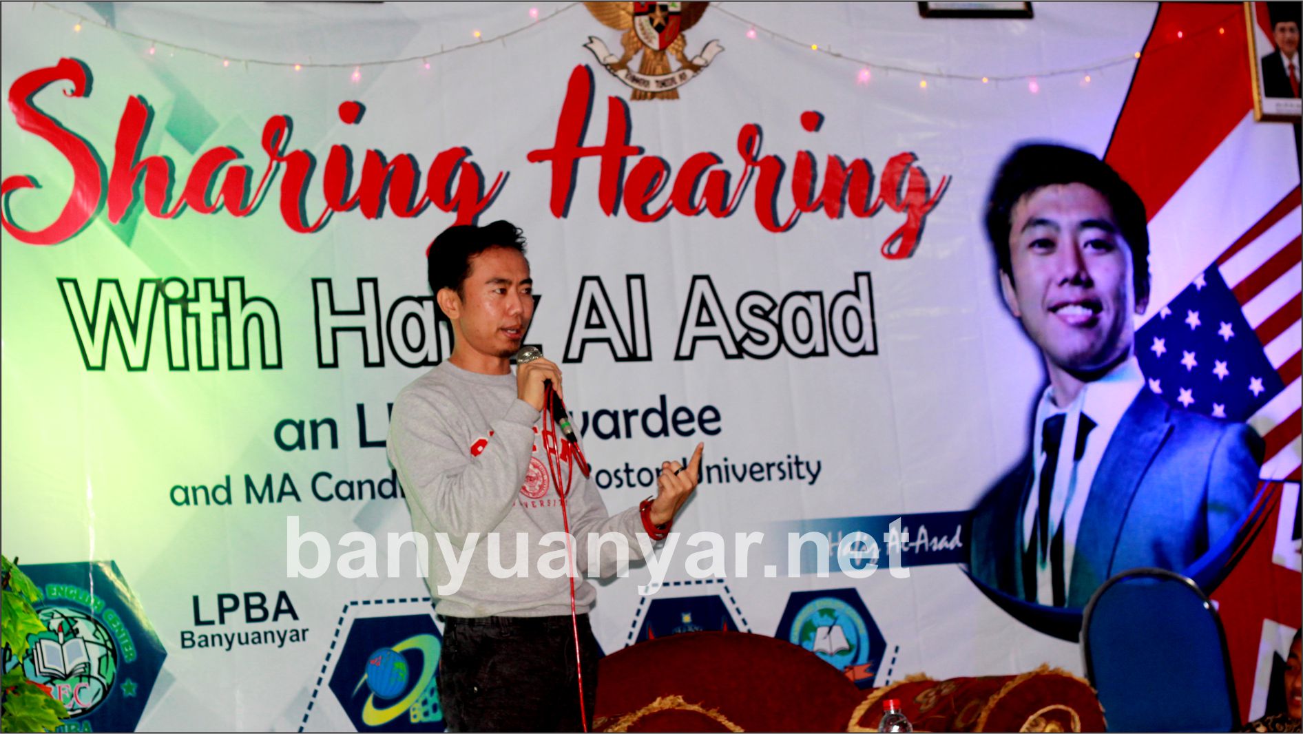 Mr. Hafiz Al Asad menjadi pembicara dalam Sharing Hearing