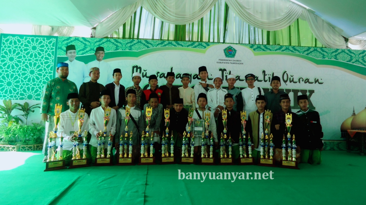 Santri Banyuanyar Peraih Juara MTQ 2020 Kabupaten Pamekasan